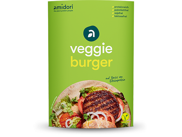 amidori veggie burger packaging